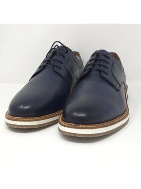 Thomas & Vine Glover Black Leather Plain Toe Derby  9.5M